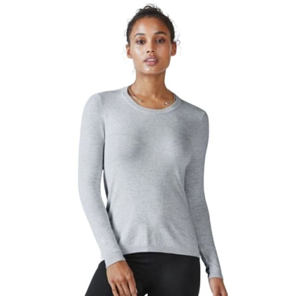 Light Heather Grey Fabletics Sweater - Picture 1 of 2